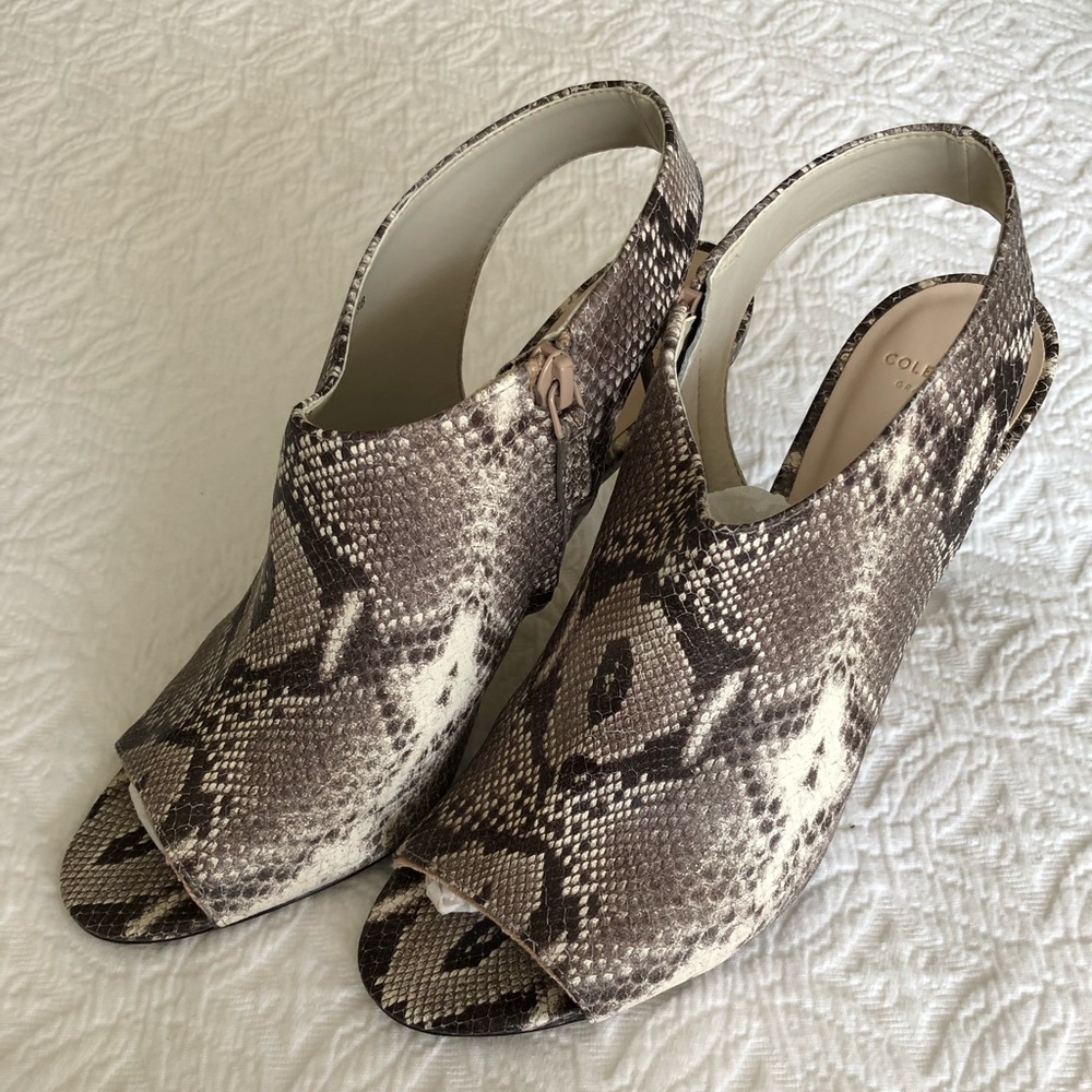 Cole Hann peeptoe booties